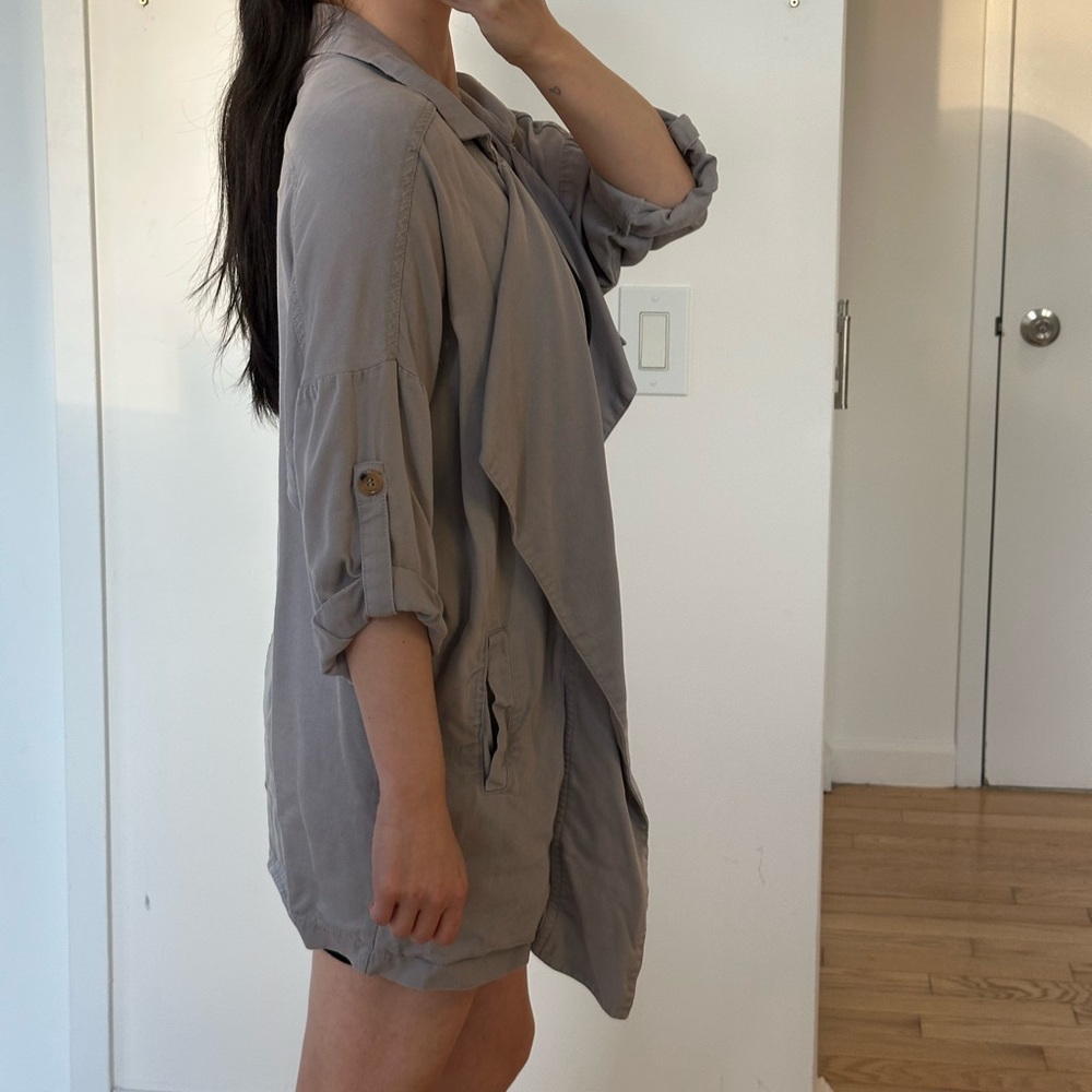 Gray Drape Jacket - Picture 2 of 4